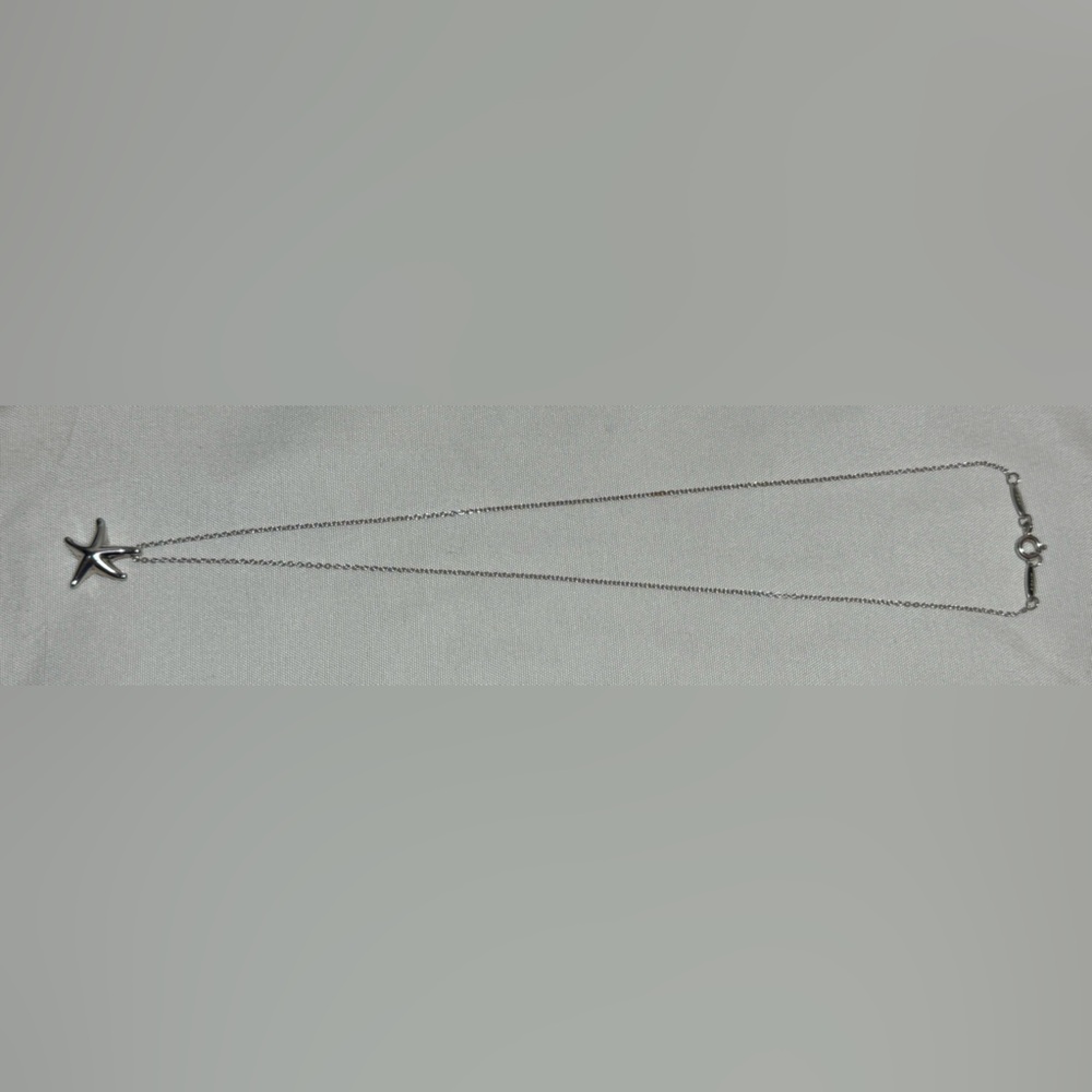 Spain 925 Starfish Charm Silver Necklace